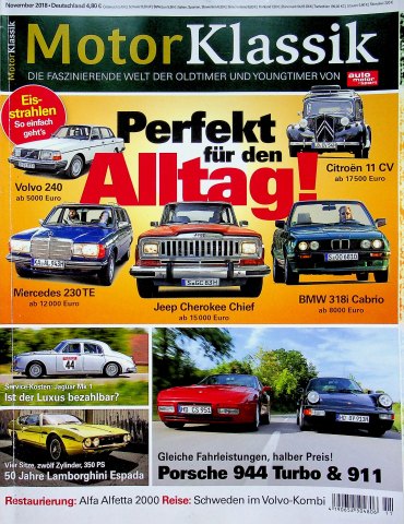 Deckblatt Motor Klassik (11/2018)